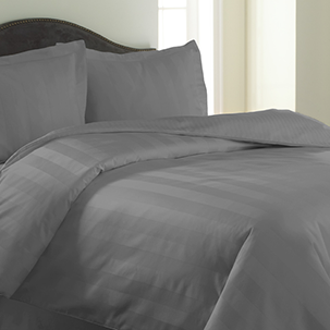 Damask comforter gray